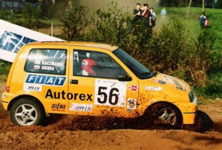 Jacek Sikora i Marek Kaczmarek - Fiat Cinquecento Sporting.